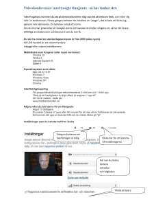 Videokonferenser med Google Hangouts - så här