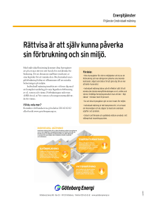 Rättvisa är att själv kunna påverka sin förbrukning och sin miljö.