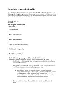 dagordning extrainsatta årsmöte