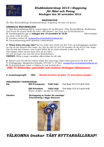 Hoppning - Täby Ryttarsällskap