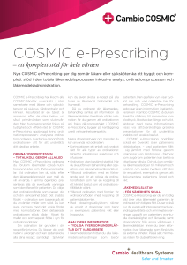 COSMIC e-Prescribing - Cambio Healthcare Systems