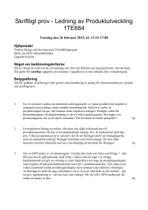 1) _ISO 14001 och ISO 9001 har vissa likheter i uppbuggnad men