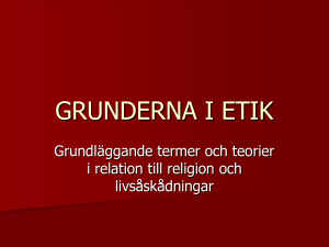grunderna i etik - UU Studentportalen