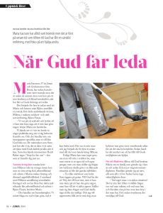 Maria Isacsson har alltid varit troende men det är först på senare tid
