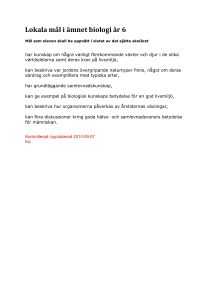 Biologi år 6