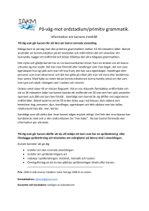 På-väg-mot ordstadium/primitiv grammatik.