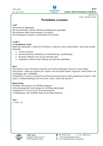 Periodiska systemet - Upplands Väsby kommun