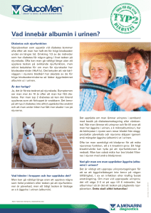 Vad innebär albumin i urinen? - Mäta blodsocker med GlucoMen