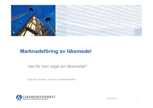 Marknadsföring av läkemedel g