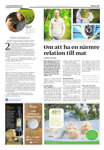Om att ha en närmre relation till mat