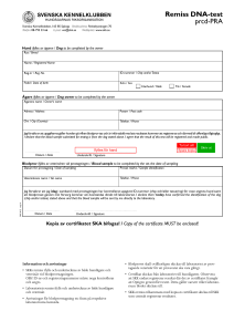 Remiss DNA-test prcd-PRA