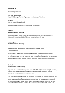 FOLDERTEXTER Riksteatern presenterar Sitaraha