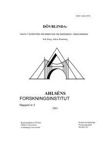 AHLSÉNS FORSKNINGSINSTITUT