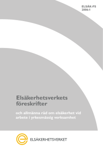 Elsäkerhetsverkets föreskrifter