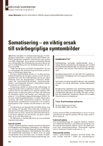 Somatisering – en viktig orsak till svårbegripliga