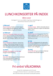 lunchkonserter på indek