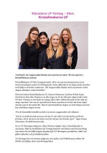 Månadens UF-företag – Mars Kristallmakarna UF