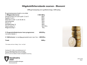 Gymnasieexamen Ekonomi