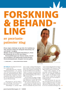 av psoriasis- patienter idag