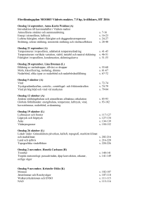 Föreläsningsplan Vädrets makter ht16