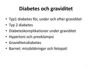 Diabetes och graviditet