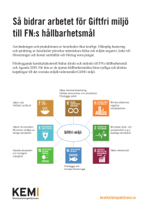 Så bidrar arbetet för Giftfri miljö till FN:s hållbarhetsmål