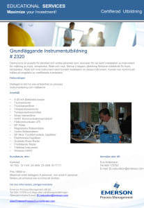 Grundläggande Instrumentutbildning # 2320