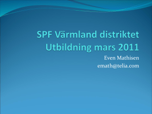 Utbildning 27 januari 2011