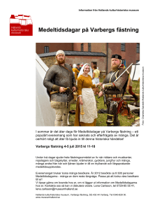 Medeltidsdagar på Varbergs fästning