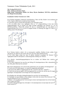 Schematiska lösningar till tentamen 111028