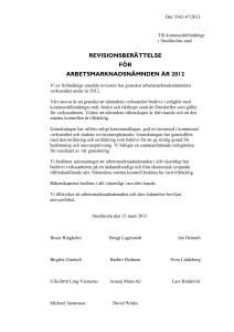 Revisionsberättelse