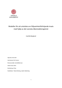 Modeller för att utvärdera följsamhets(förhöjande) åtgärder med