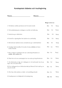 Kunskapstest insulin