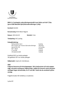 BMLV A, Fysiologisk undersökningsmetodik inom hjärta och kärl 7,5hp