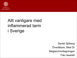Allt vanligare med inflammerad tarm i Sverige