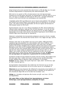 ÖGONDIAGNOSER OCH SPRINGERKLUBBENS AVELSPOLICY