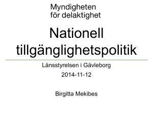 Tillgänglighet - Länsstyrelserna