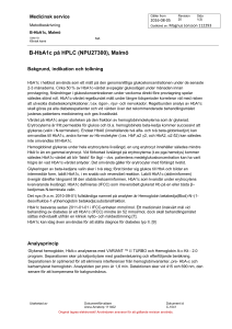 B-HbA1c på HPLC (NPU27300), Malmö