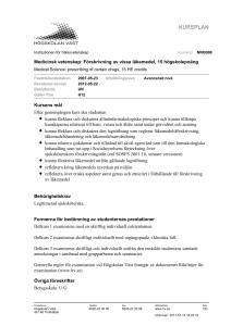 kursplan - Högskolan Väst