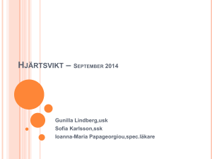Hjärtsvikt – September 2014