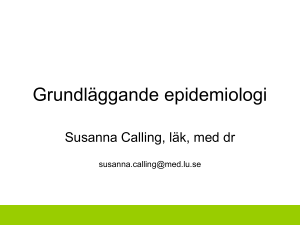 Epidemiologi för ST