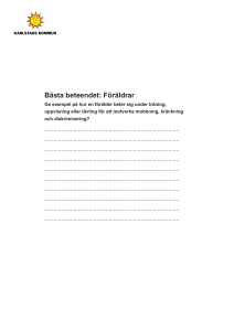 Bästa beteendet: Föräldrar