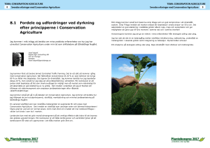 Agriculture 8.1 Fordele og udfordringer ved