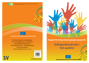 Deltagardemokratin i fem punkter