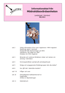 Mödrahälsovårdsenheten - Landstinget i Värmland