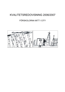 kvalitetsredovisning –