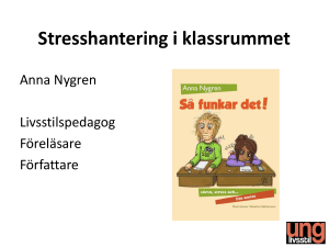 Stresshantering i klassrummet