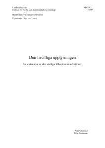 Den frivilliga upplysningen