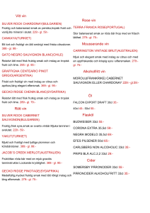 Party menu (floral design)