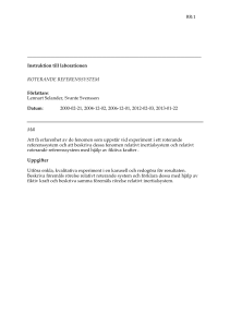 Instruktion till laborationen ROTERANDE RE